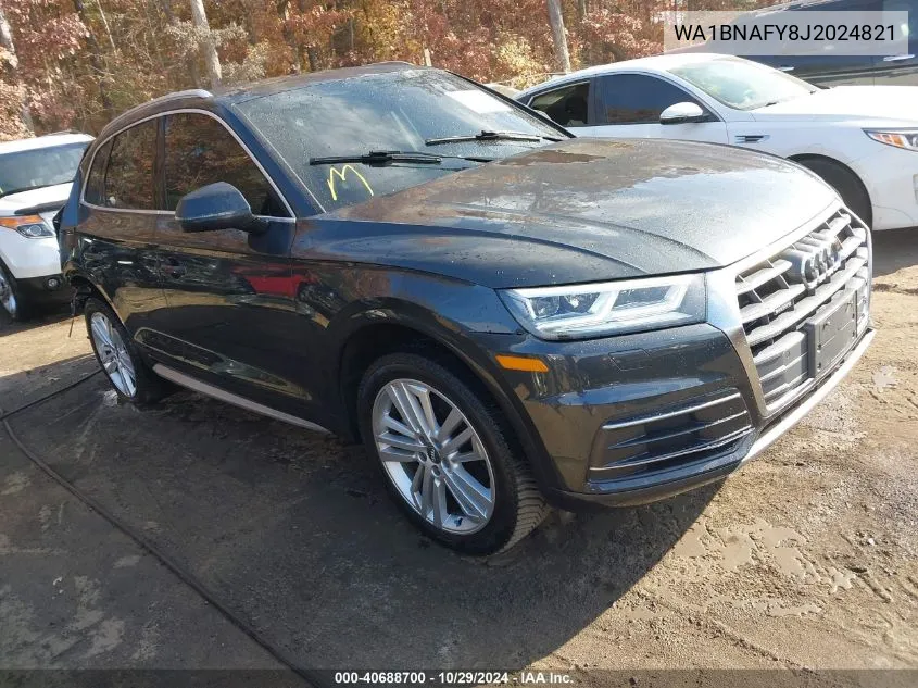 2018 Audi Q5 2.0T Premium/2.0T Tech Premium VIN: WA1BNAFY8J2024821 Lot: 40688700