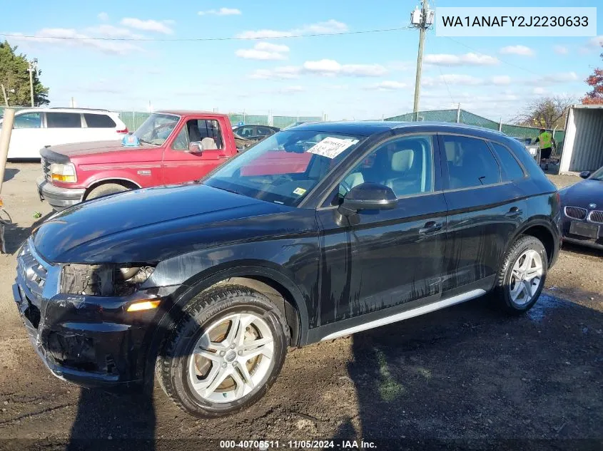 2018 Audi Q5 2.0T Premium/2.0T Tech Premium VIN: WA1ANAFY2J2230633 Lot: 40705511