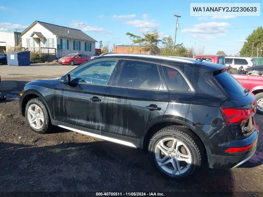 2018 Audi Q5 2.0T Premium/2.0T Tech Premium VIN: WA1ANAFY2J2230633 Lot: 40705511