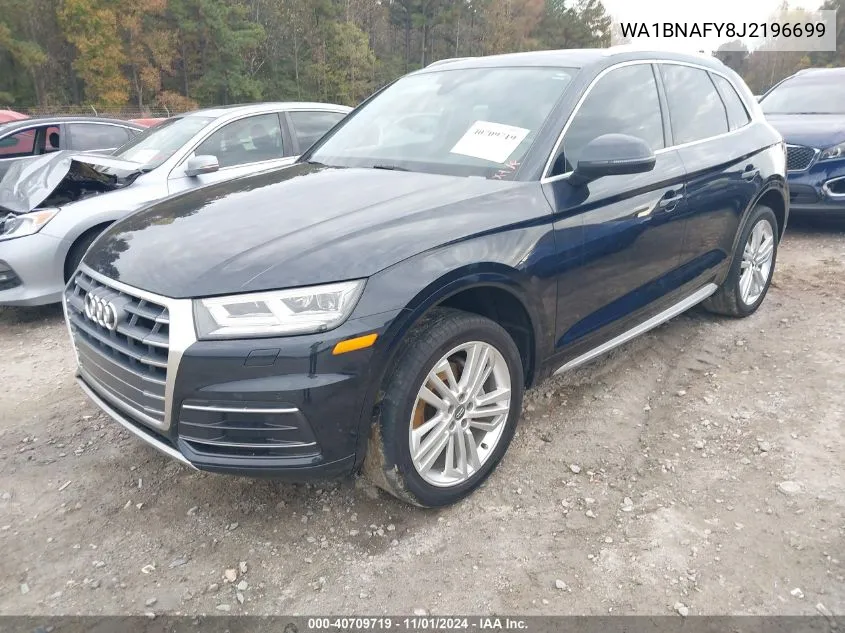 2018 Audi Q5 2.0T Premium/2.0T Tech Premium VIN: WA1BNAFY8J2196699 Lot: 40709719