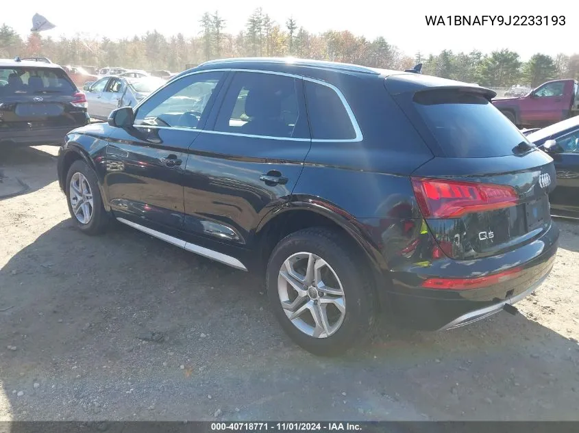 2018 Audi Q5 2.0T Tech Premium VIN: WA1BNAFY9J2233193 Lot: 40718771