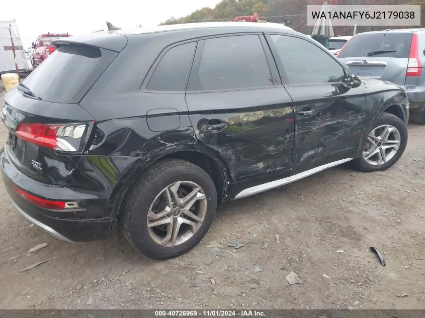 2018 Audi Q5 2.0T Premium/2.0T Tech Premium VIN: WA1ANAFY6J2179038 Lot: 40726969