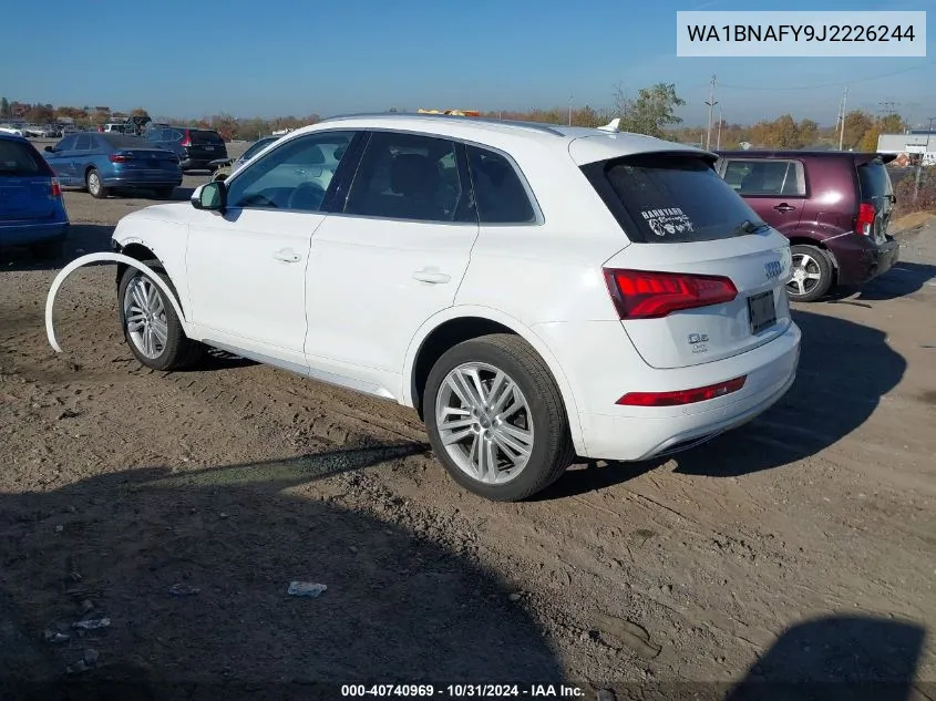 2018 Audi Q5 2.0T Tech Premium VIN: WA1BNAFY9J2226244 Lot: 40740969