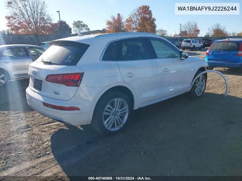 2018 Audi Q5 2.0T Tech Premium VIN: WA1BNAFY9J2226244 Lot: 40740969