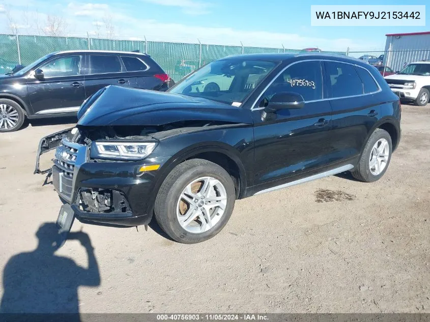 2018 Audi Q5 2.0T Premium/2.0T Tech Premium VIN: WA1BNAFY9J2153442 Lot: 40756903