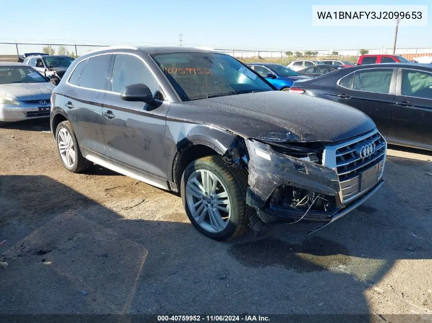 2018 Audi Q5 2.0T Premium/2.0T Tech Premium VIN: WA1BNAFY3J2099653 Lot: 40759952