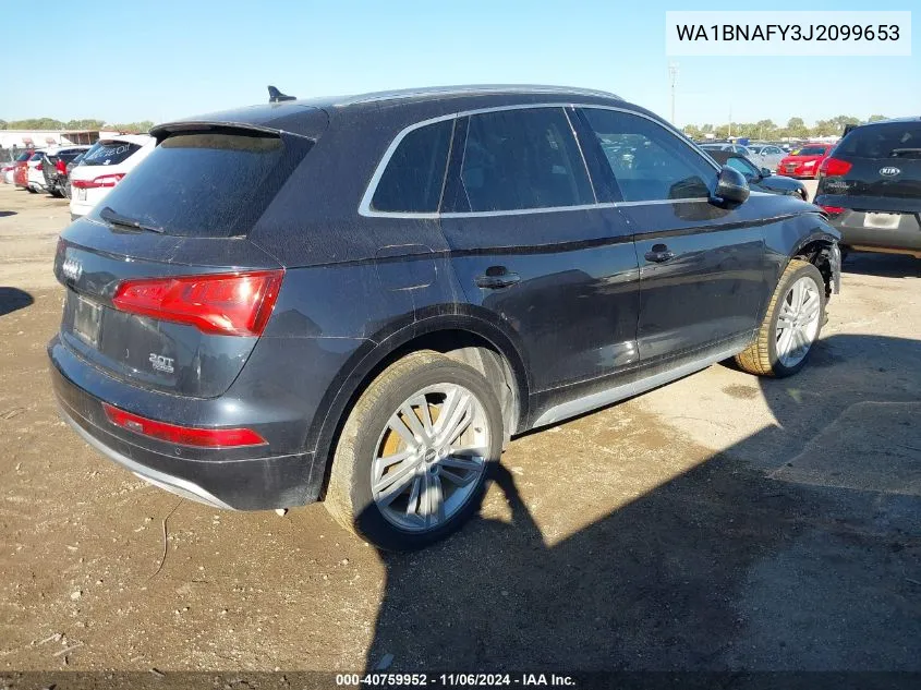 2018 Audi Q5 2.0T Premium/2.0T Tech Premium VIN: WA1BNAFY3J2099653 Lot: 40759952