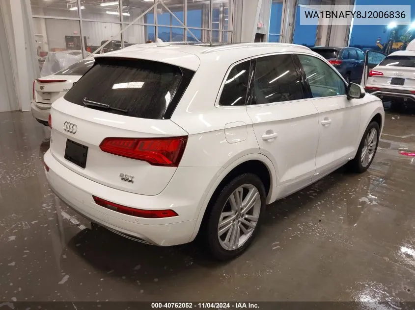 2018 Audi Q5 2.0T Premium/2.0T Tech Premium VIN: WA1BNAFY8J2006836 Lot: 40762052