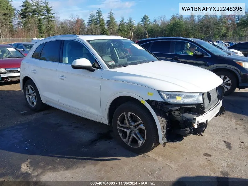 2018 Audi Q5 2.0T Premium/2.0T Tech Premium VIN: WA1BNAFYXJ2248396 Lot: 40764003