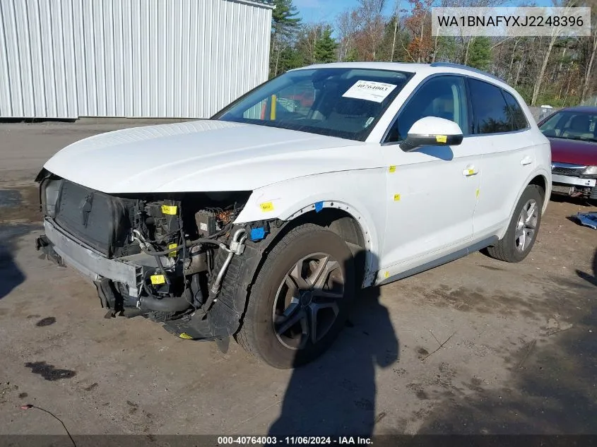 2018 Audi Q5 2.0T Premium/2.0T Tech Premium VIN: WA1BNAFYXJ2248396 Lot: 40764003