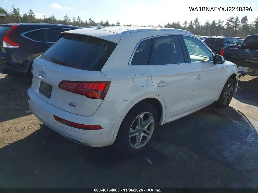 2018 Audi Q5 2.0T Premium/2.0T Tech Premium VIN: WA1BNAFYXJ2248396 Lot: 40764003