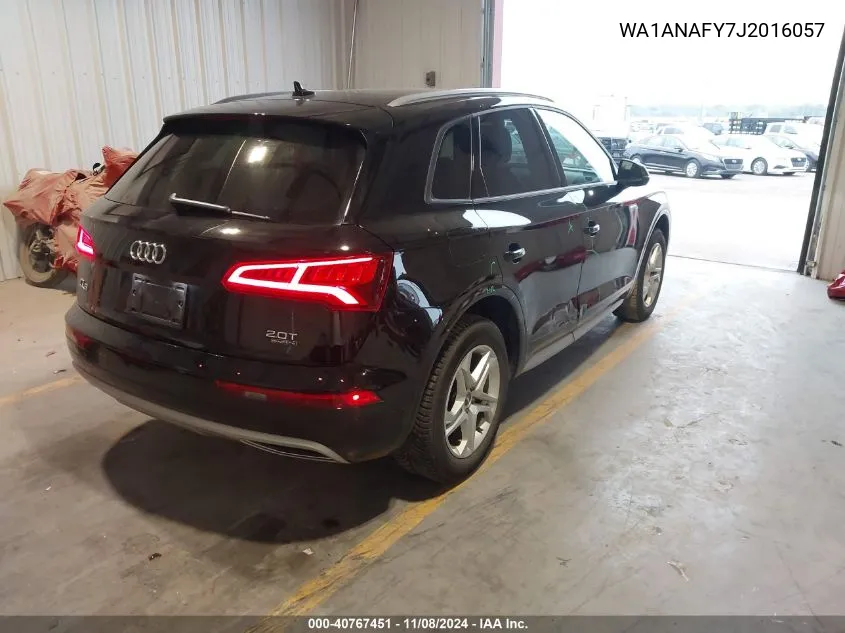 2018 Audi Q5 2.0T Premium/2.0T Tech Premium VIN: WA1ANAFY7J2016057 Lot: 40767451