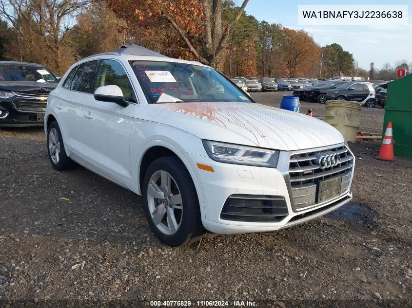 2018 Audi Q5 2.0T Premium/2.0T Tech Premium VIN: WA1BNAFY3J2236638 Lot: 40775829