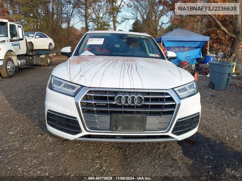 2018 Audi Q5 2.0T Premium/2.0T Tech Premium VIN: WA1BNAFY3J2236638 Lot: 40775829