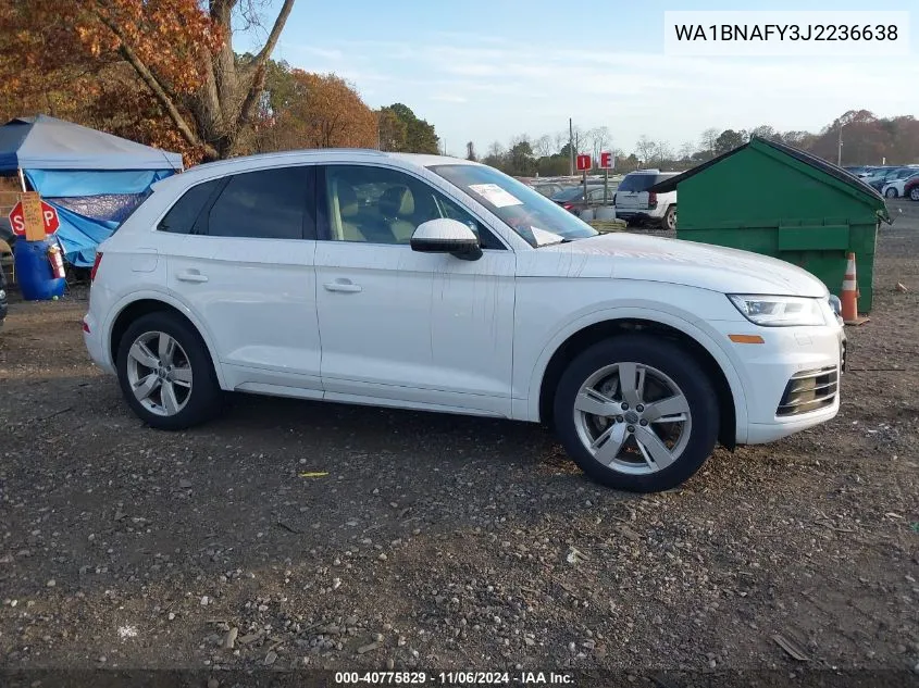 2018 Audi Q5 2.0T Premium/2.0T Tech Premium VIN: WA1BNAFY3J2236638 Lot: 40775829