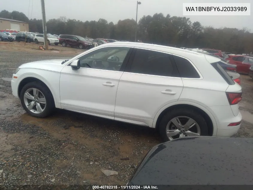 2018 Audi Q5 2.0T Premium/2.0T Tech Premium VIN: WA1BNBFY6J2033989 Lot: 40782315