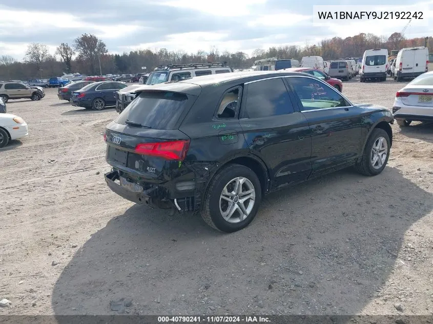 2018 Audi Q5 2.0T Premium/2.0T Tech Premium VIN: WA1BNAFY9J2192242 Lot: 40790241