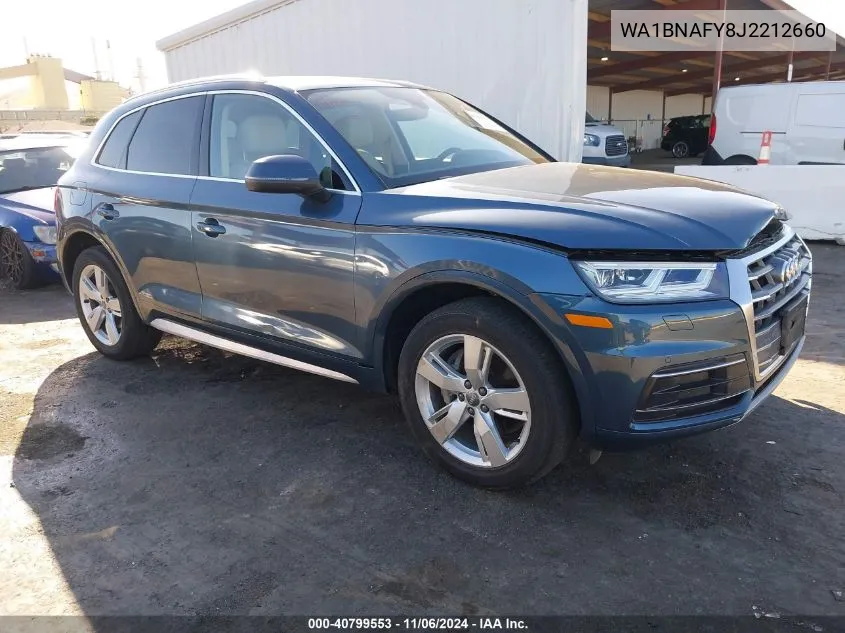 2018 Audi Q5 2.0T Premium/2.0T Tech Premium VIN: WA1BNAFY8J2212660 Lot: 40799553