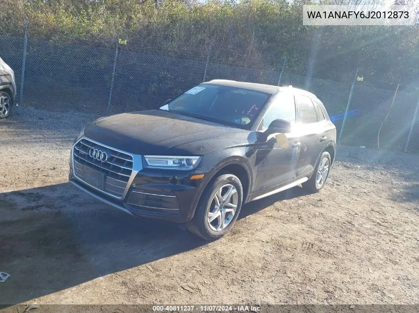 2018 Audi Q5 2.0T Premium/2.0T Tech Premium VIN: WA1ANAFY6J2012873 Lot: 40811237