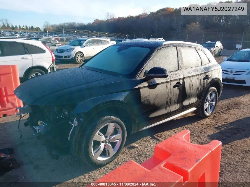 2018 Audi Q5 2.0T Premium/2.0T Tech Premium VIN: WA1ANAFY5J2027249 Lot: 40813845