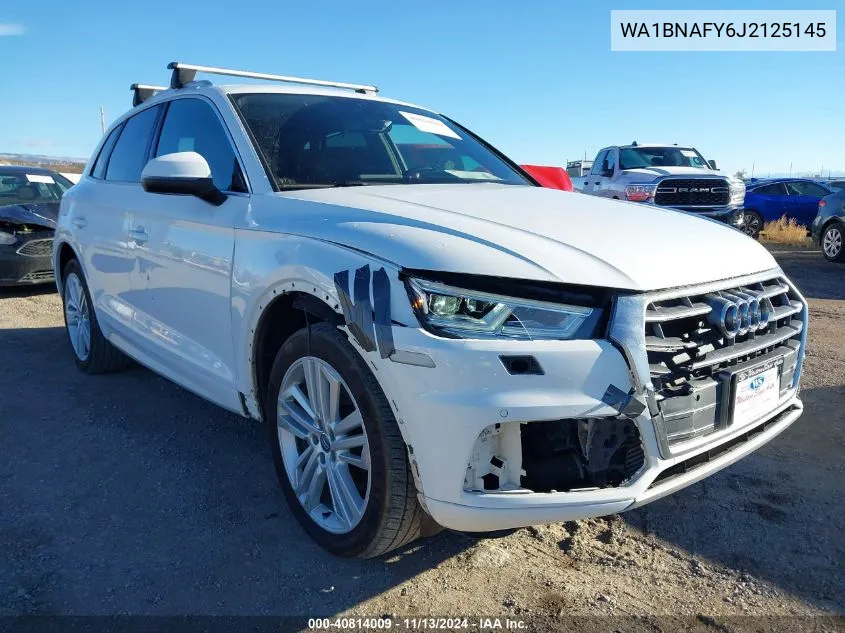 2018 Audi Q5 2.0T Premium/2.0T Tech Premium VIN: WA1BNAFY6J2125145 Lot: 40814009