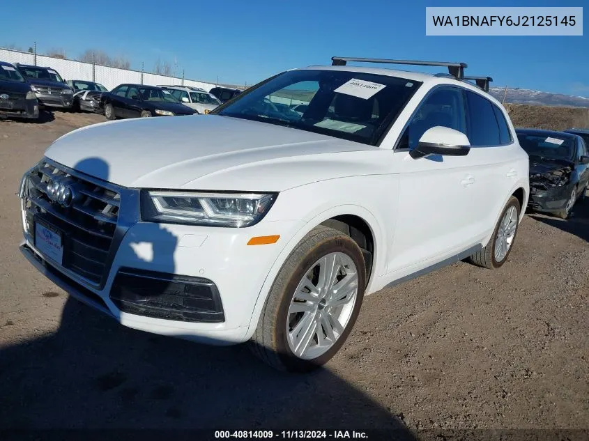 2018 Audi Q5 2.0T Premium/2.0T Tech Premium VIN: WA1BNAFY6J2125145 Lot: 40814009