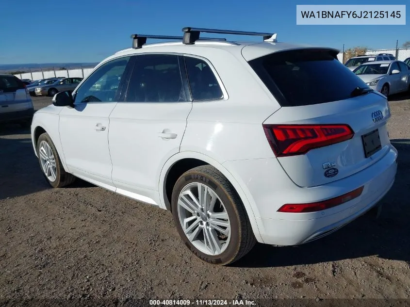 2018 Audi Q5 2.0T Premium/2.0T Tech Premium VIN: WA1BNAFY6J2125145 Lot: 40814009