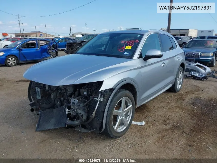 2018 Audi Q5 2.0T Premium/2.0T Tech Premium VIN: WA1BNAFY5J2197891 Lot: 40824676