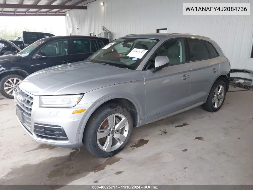 2018 Audi Q5 2.0T Premium/2.0T Tech Premium VIN: WA1ANAFY4J2084736 Lot: 40825717