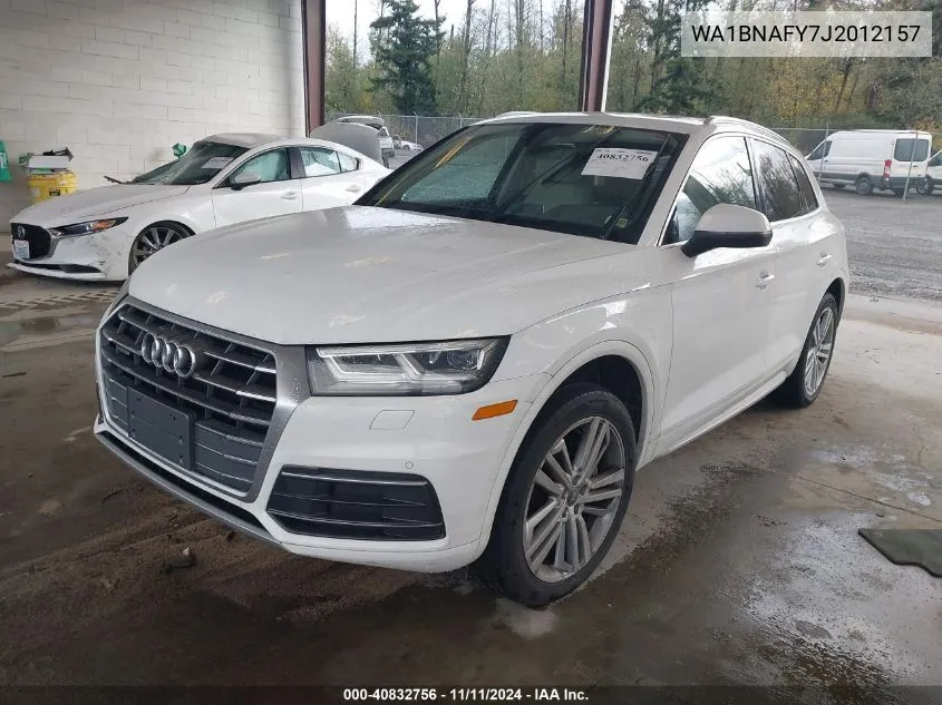 2018 Audi Q5 2.0T Premium/2.0T Tech Premium VIN: WA1BNAFY7J2012157 Lot: 40832756