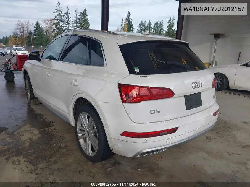 2018 Audi Q5 2.0T Premium/2.0T Tech Premium VIN: WA1BNAFY7J2012157 Lot: 40832756