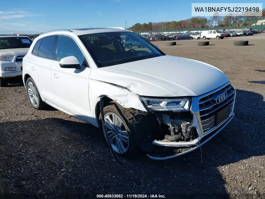 2018 Audi Q5 2.0T Premium/2.0T Tech Premium VIN: WA1BNAFY5J2219498 Lot: 40833682