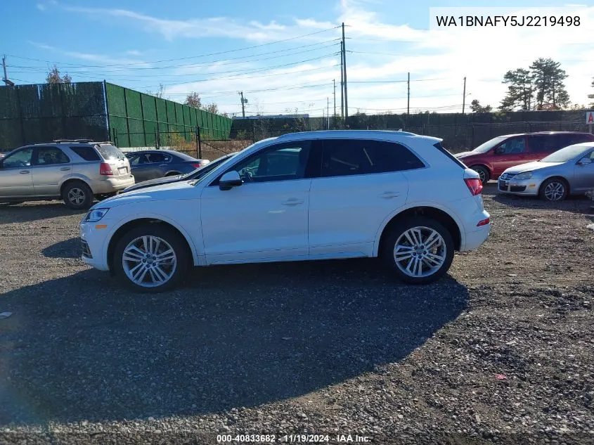 2018 Audi Q5 2.0T Premium/2.0T Tech Premium VIN: WA1BNAFY5J2219498 Lot: 40833682