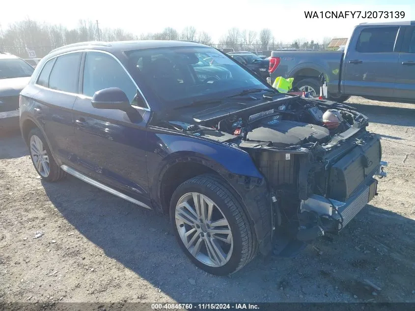 2018 Audi Q5 2.0T Premium/2.0T Tech Premium VIN: WA1CNAFY7J2073139 Lot: 40845760