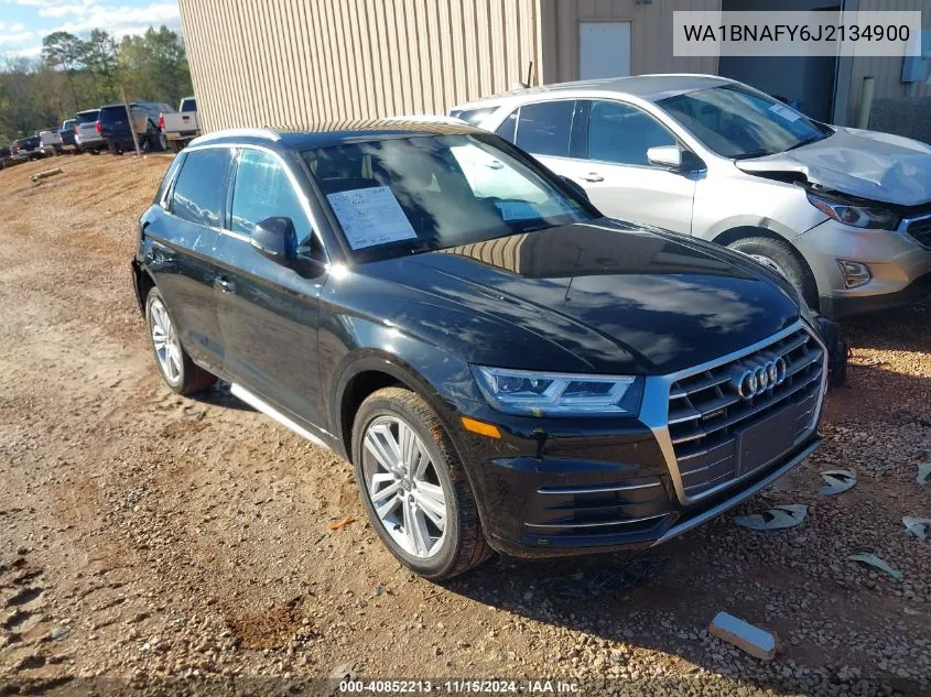 2018 Audi Q5 2.0T Premium/2.0T Tech Premium VIN: WA1BNAFY6J2134900 Lot: 40852213