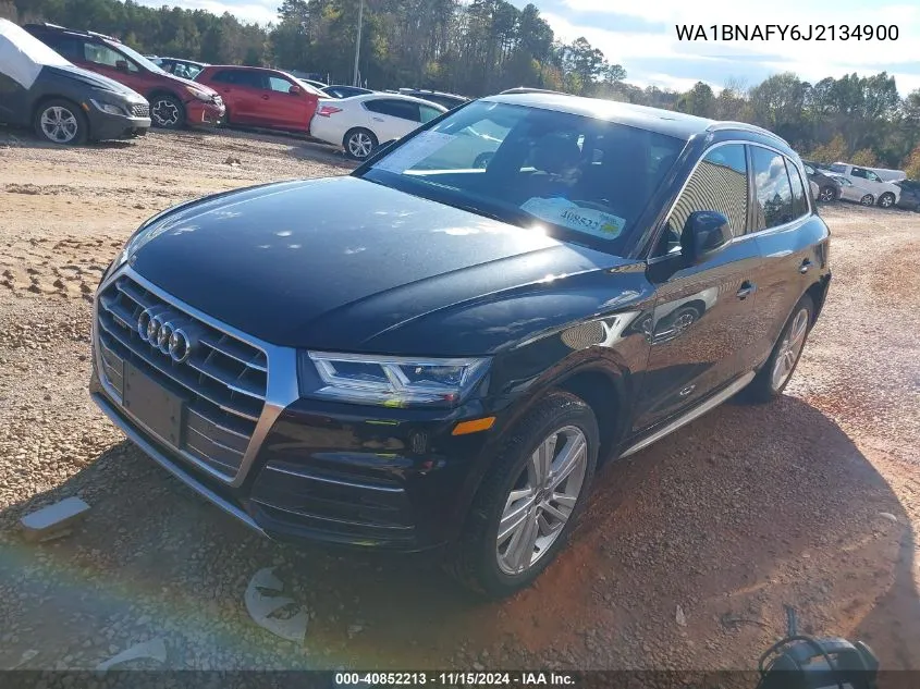 2018 Audi Q5 2.0T Premium/2.0T Tech Premium VIN: WA1BNAFY6J2134900 Lot: 40852213