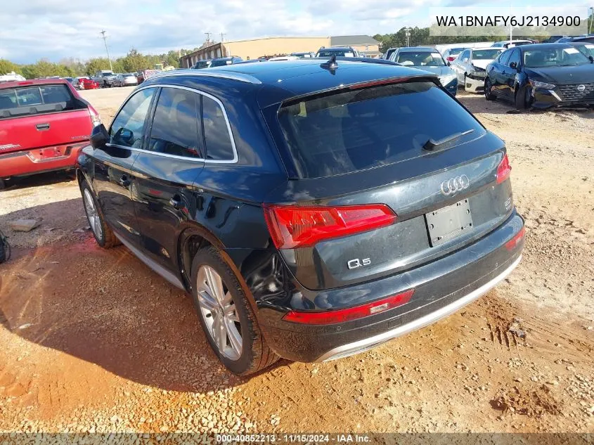 2018 Audi Q5 2.0T Premium/2.0T Tech Premium VIN: WA1BNAFY6J2134900 Lot: 40852213