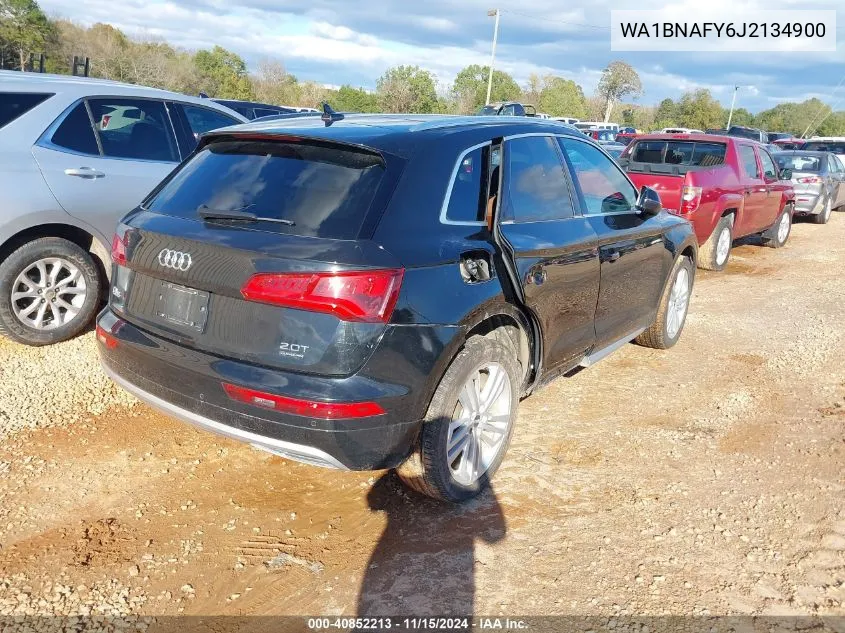 2018 Audi Q5 2.0T Premium/2.0T Tech Premium VIN: WA1BNAFY6J2134900 Lot: 40852213