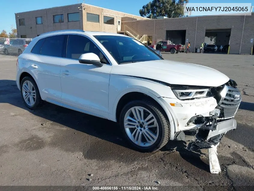 2018 Audi Q5 2.0T Premium VIN: WA1CNAFY7J2045065 Lot: 40856155