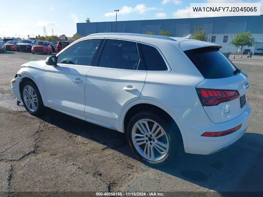 2018 Audi Q5 2.0T Premium VIN: WA1CNAFY7J2045065 Lot: 40856155