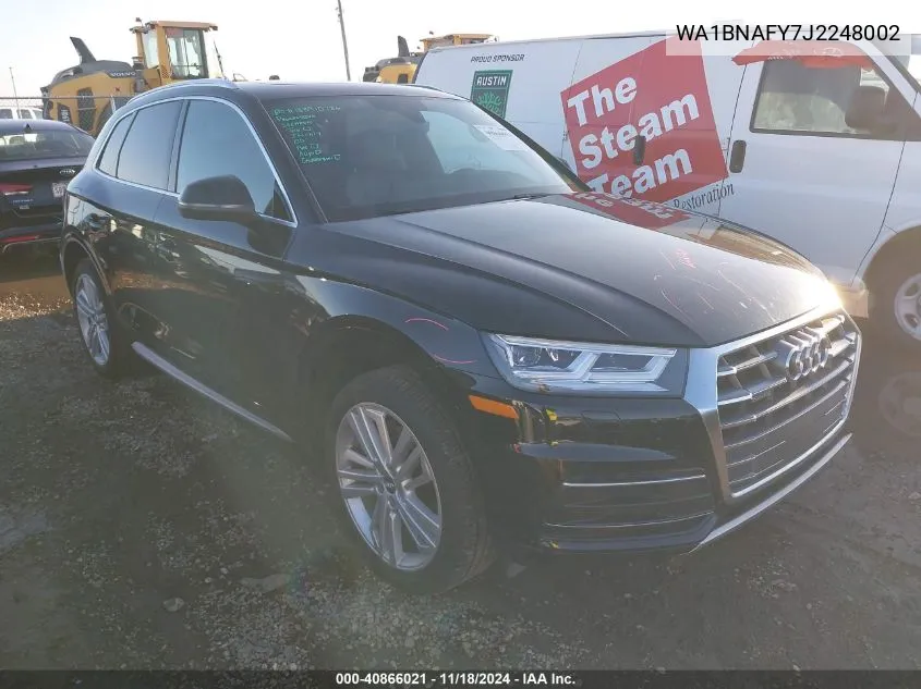 2018 Audi Q5 2.0T Premium VIN: WA1BNAFY7J2248002 Lot: 40866021