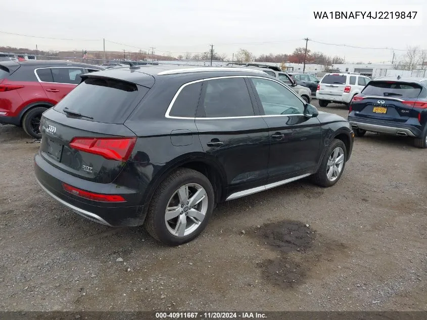 2018 Audi Q5 2.0T Premium/2.0T Tech Premium VIN: WA1BNAFY4J2219847 Lot: 40911667