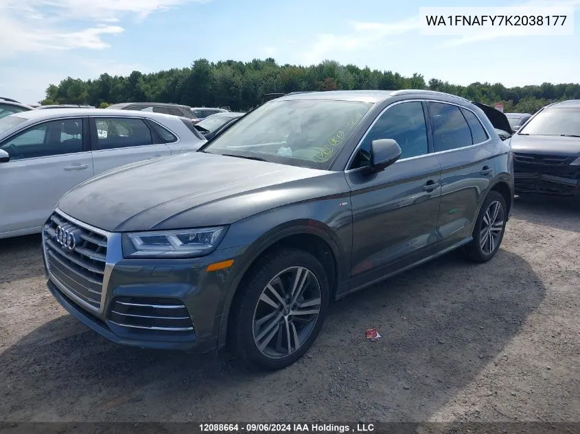 WA1FNAFY7K2038177 2019 Audi Q5 Technik S-Line