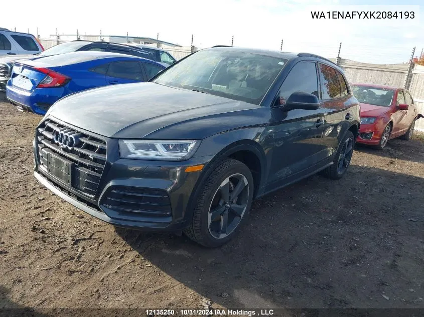 2019 Audi Q5 VIN: WA1ENAFYXK2084193 Lot: 12135250