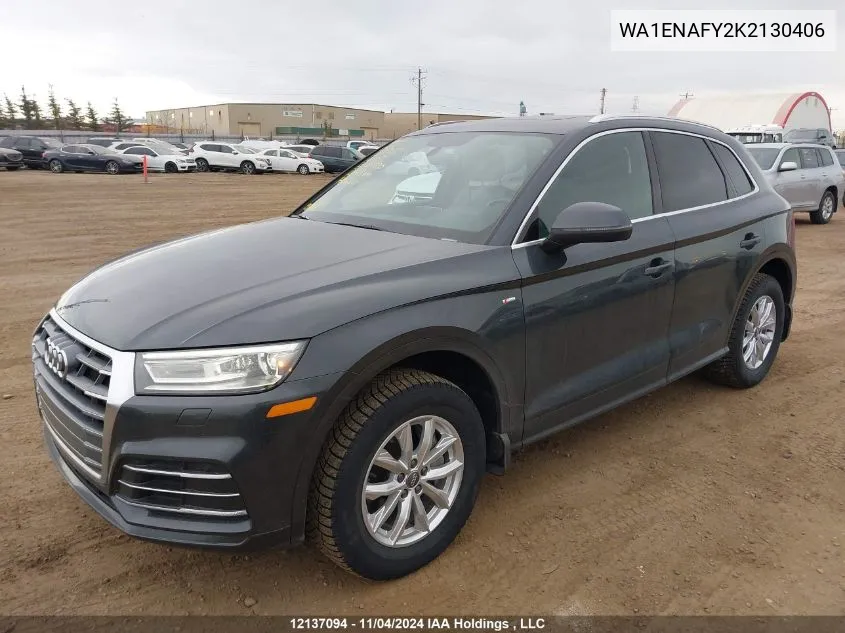 2019 Audi Q5 VIN: WA1ENAFY2K2130406 Lot: 12137094