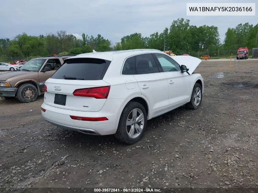 2019 Audi Q5 45 Premium VIN: WA1BNAFY5K2036166 Lot: 39572841