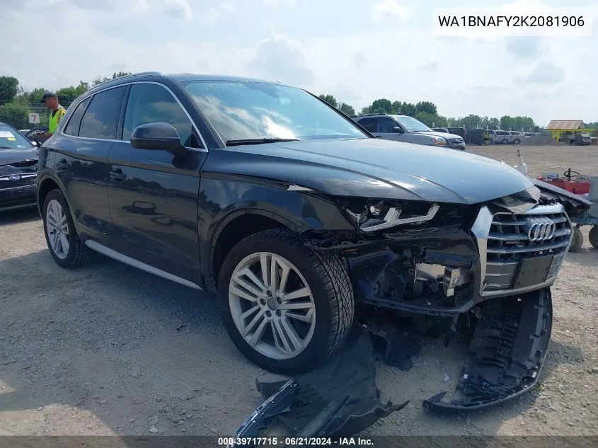 WA1BNAFY2K2081906 2019 Audi Q5 45 Premium