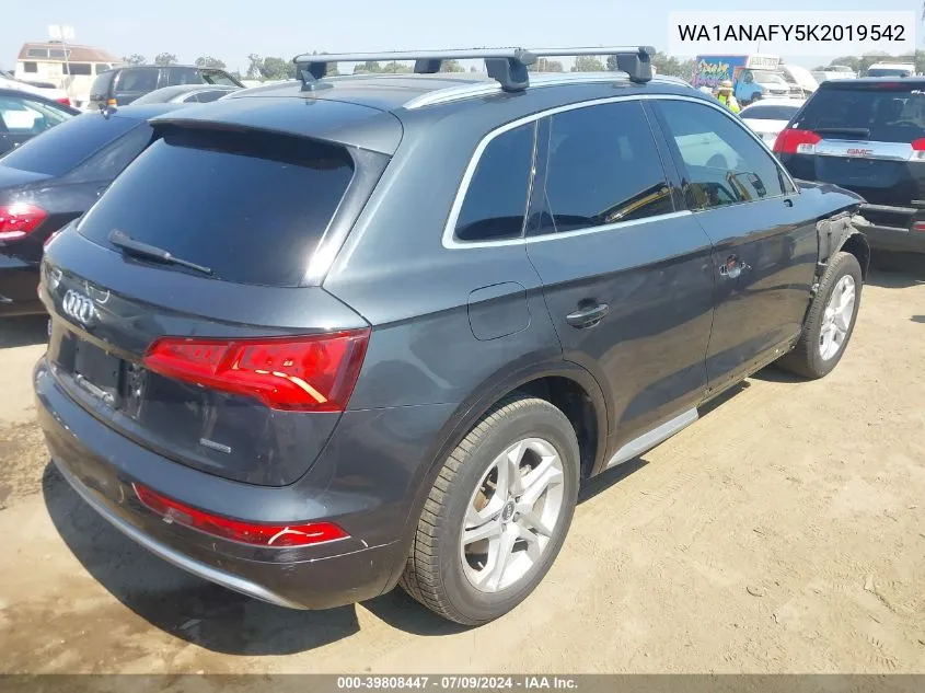 WA1ANAFY5K2019542 2019 Audi Q5 45 Premium