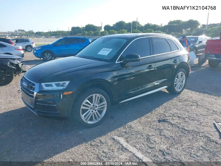 WA1BNAFY1K2104768 2019 Audi Q5 45 Premium