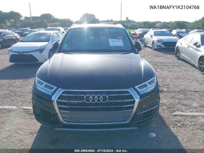 WA1BNAFY1K2104768 2019 Audi Q5 45 Premium